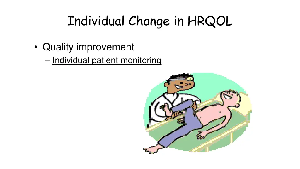 individual change in hrqol 1