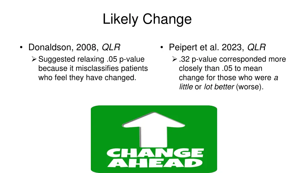 likely change