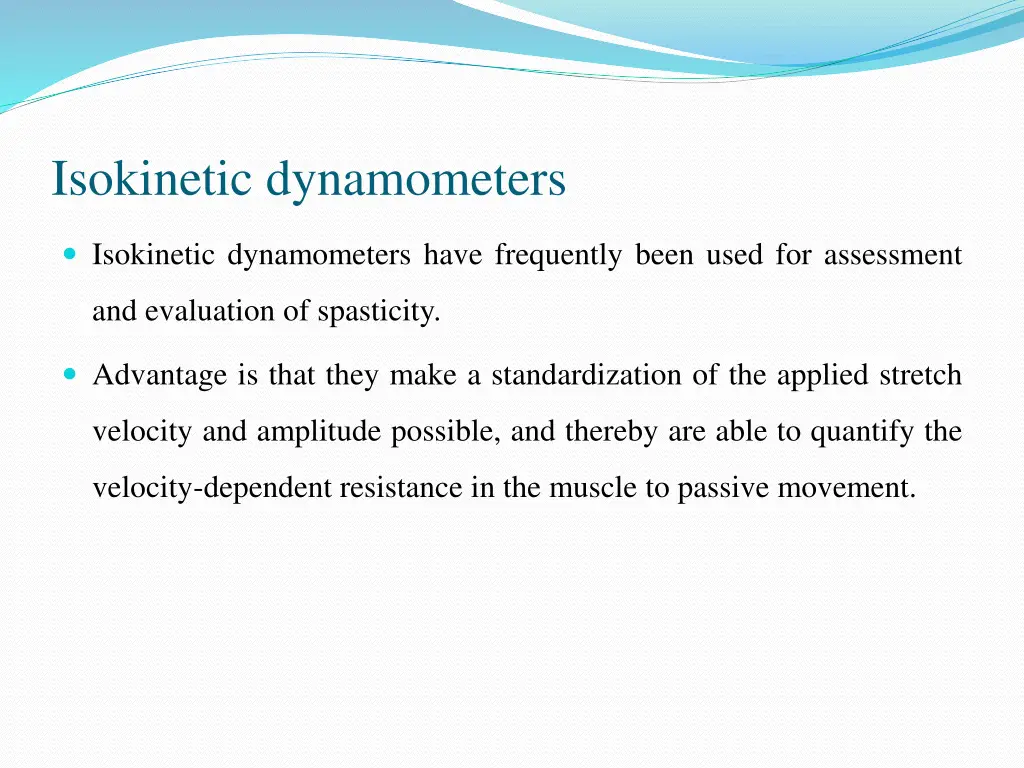 isokinetic dynamometers