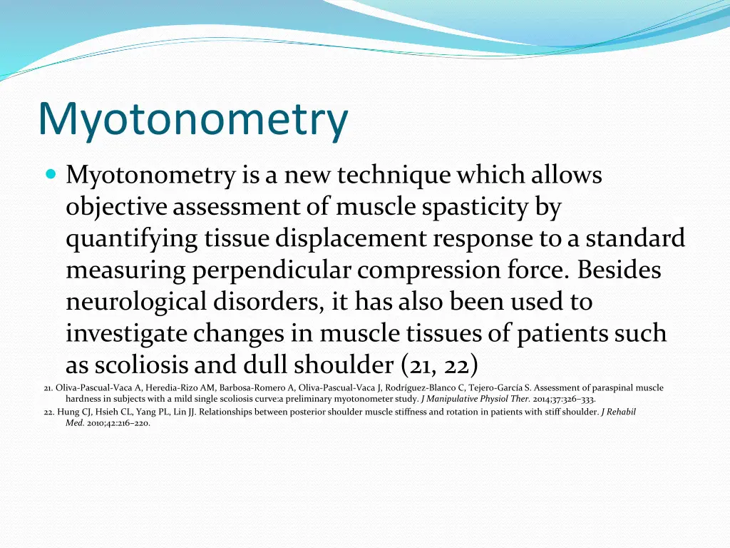 myotonometry