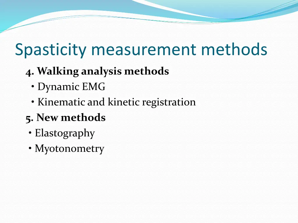 spasticity measurement methods 2