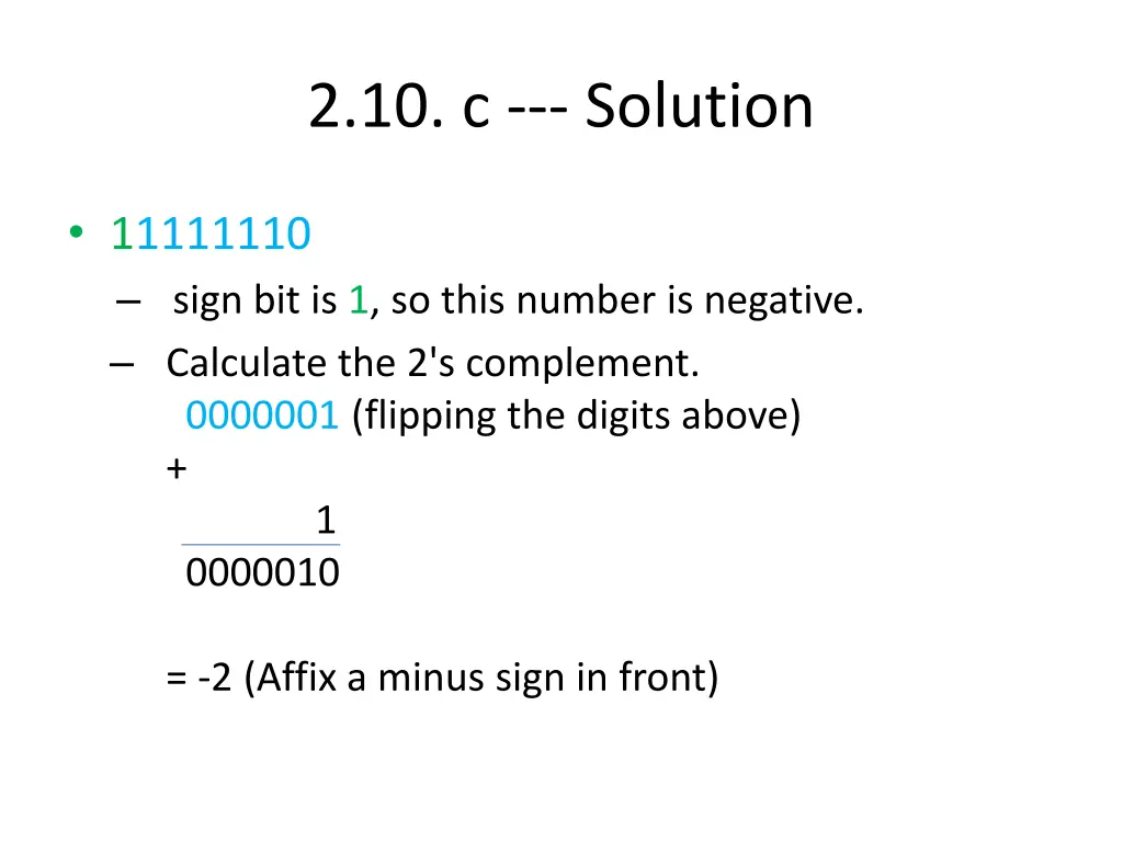 2 10 c solution