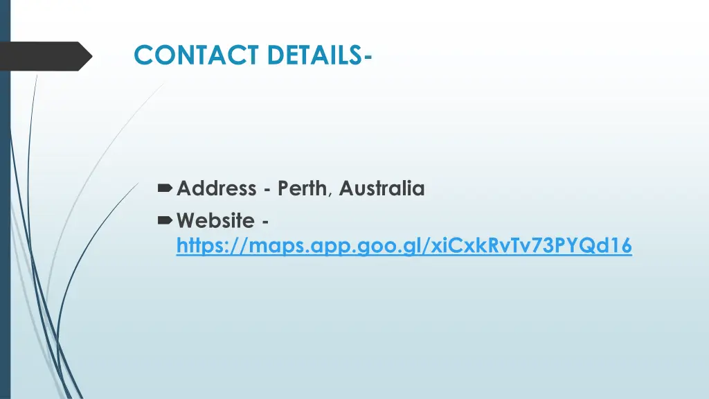 contact details
