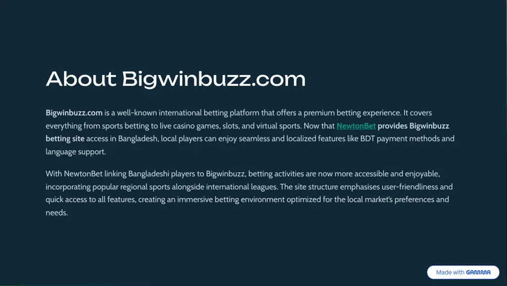 about bigwinbuzz com