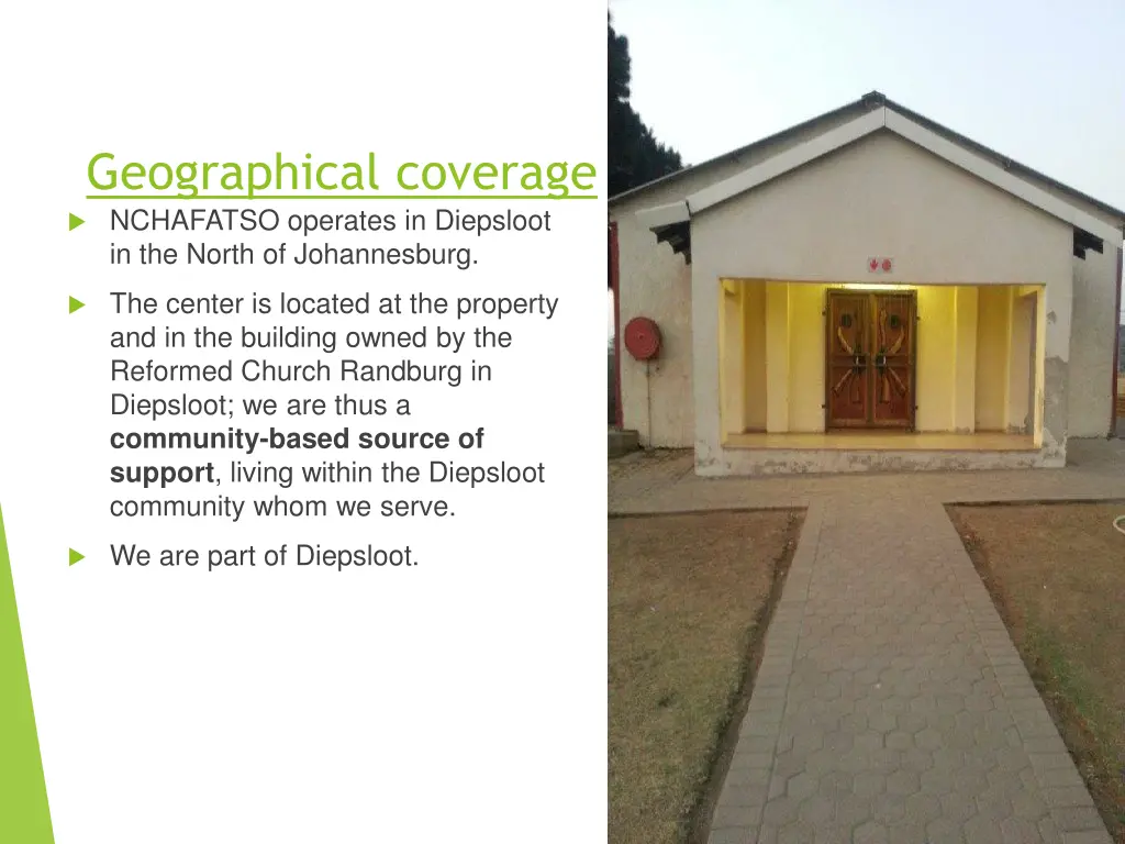 geographical coverage nchafatso operates