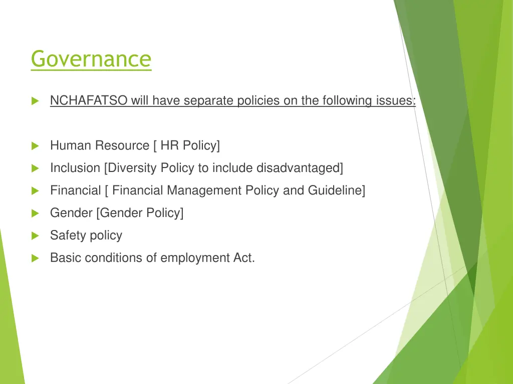 governance