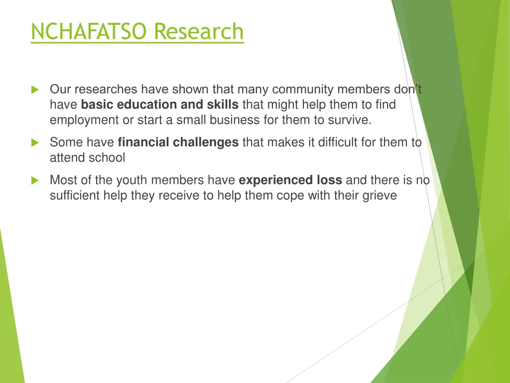 nchafatso research