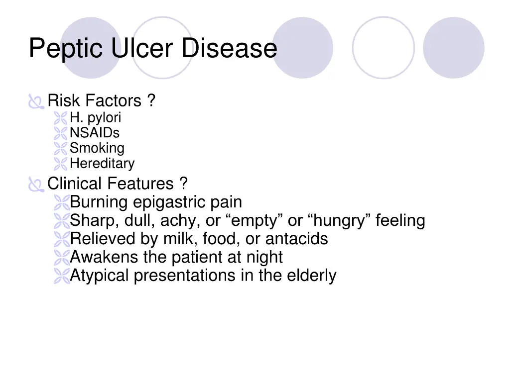 peptic ulcer disease