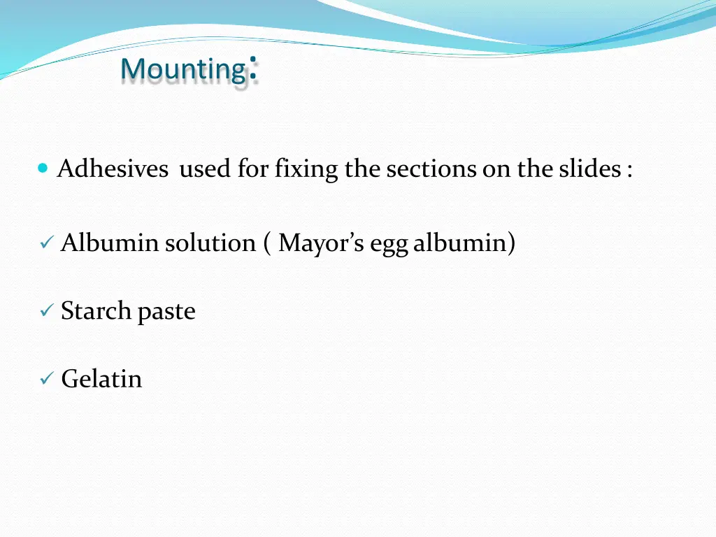 mounting