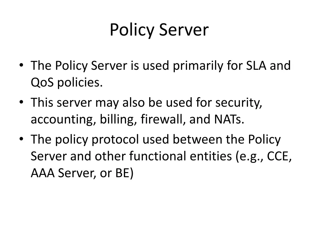 policy server