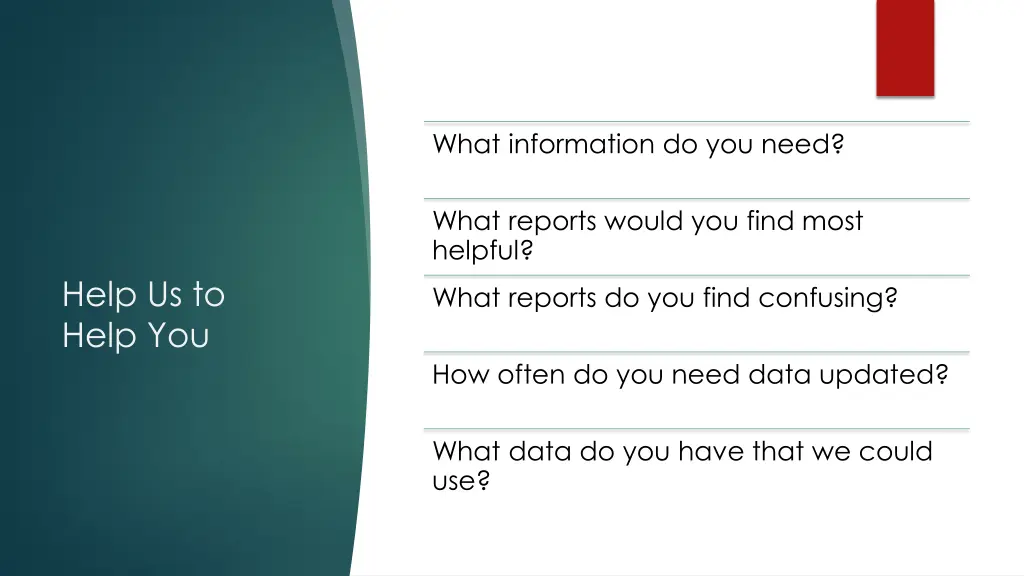 what information do you need