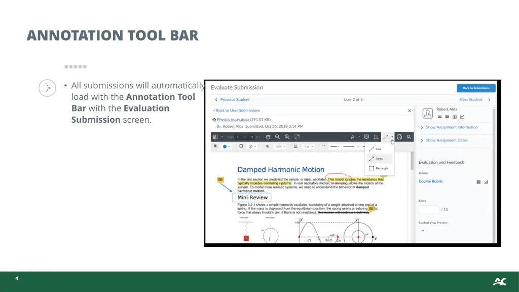 annotation tool bar