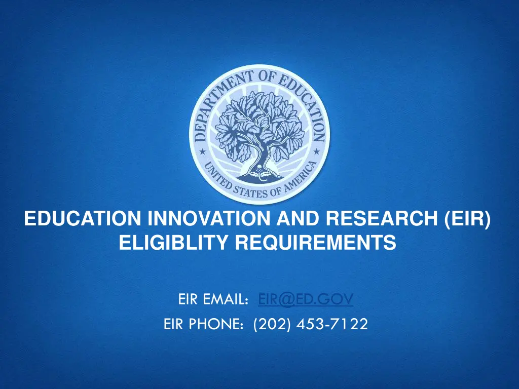 education innovation and research eir eligiblity 1