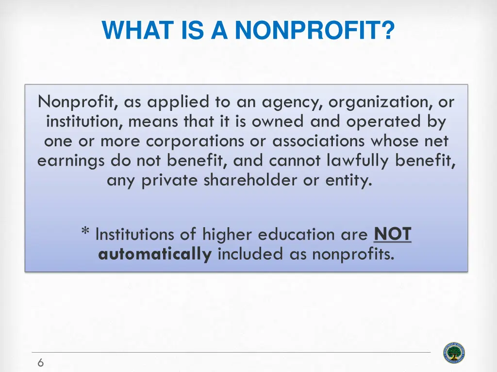 what is a nonprofit