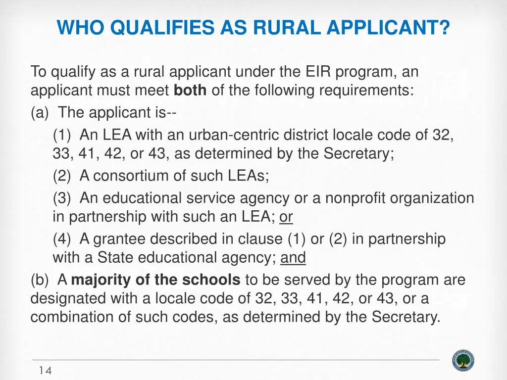 who qualifies as rural applicant