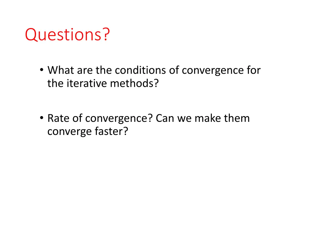 questions
