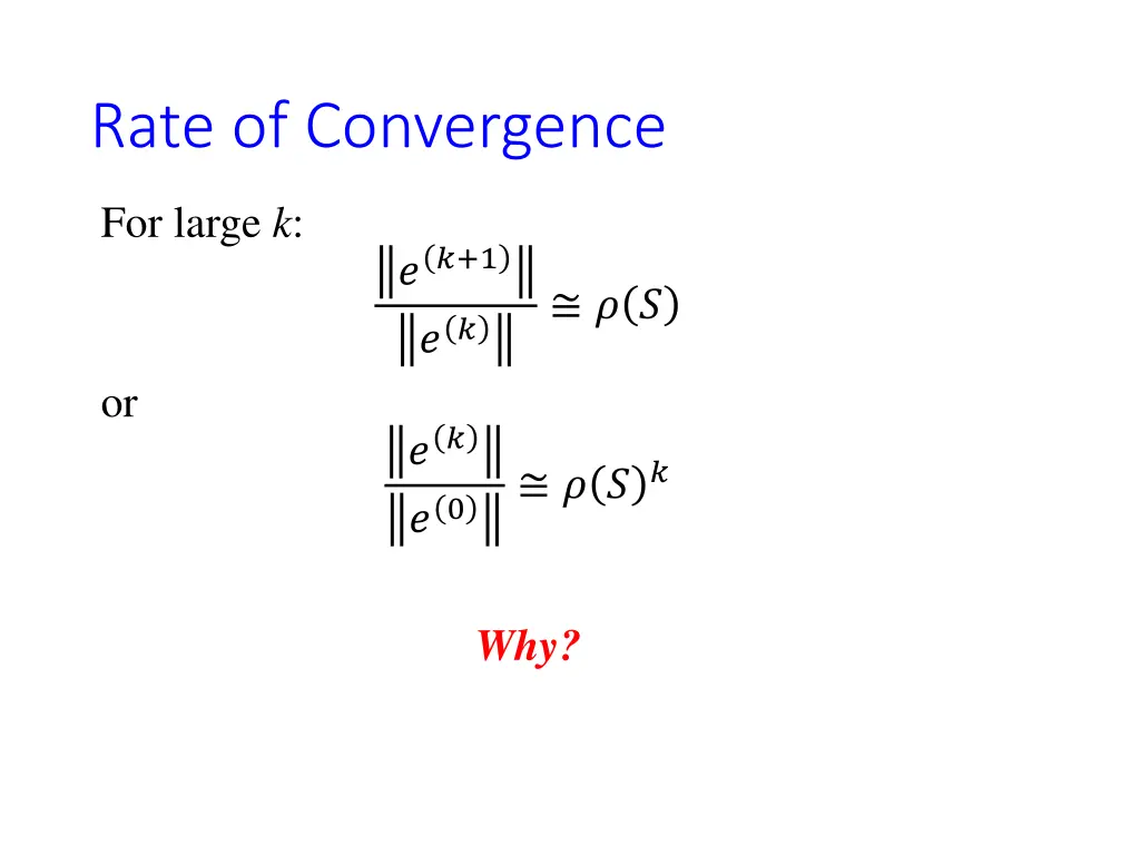 rate of convergence