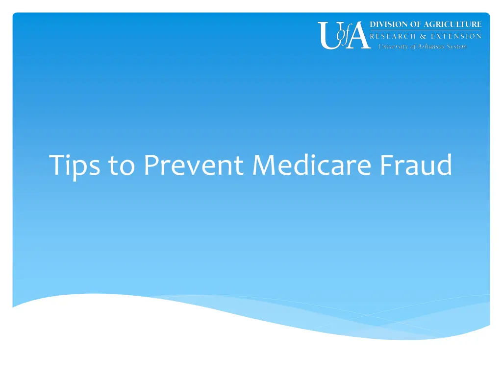 tips to prevent medicare fraud