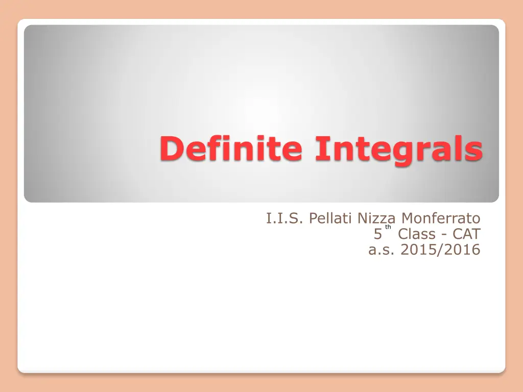 definite integrals