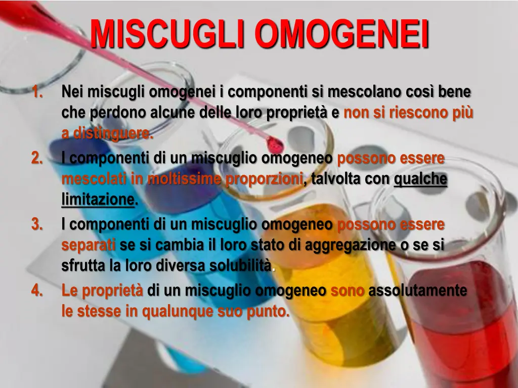 miscugli omogenei 1