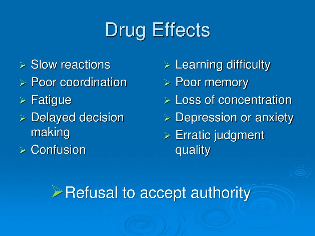 drug effects