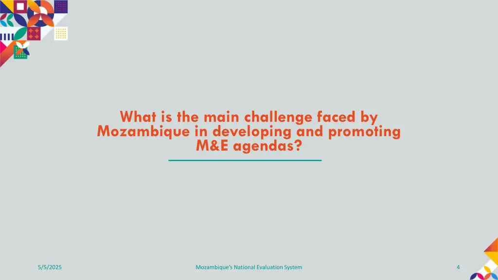 what is the main challenge faced by mozambique