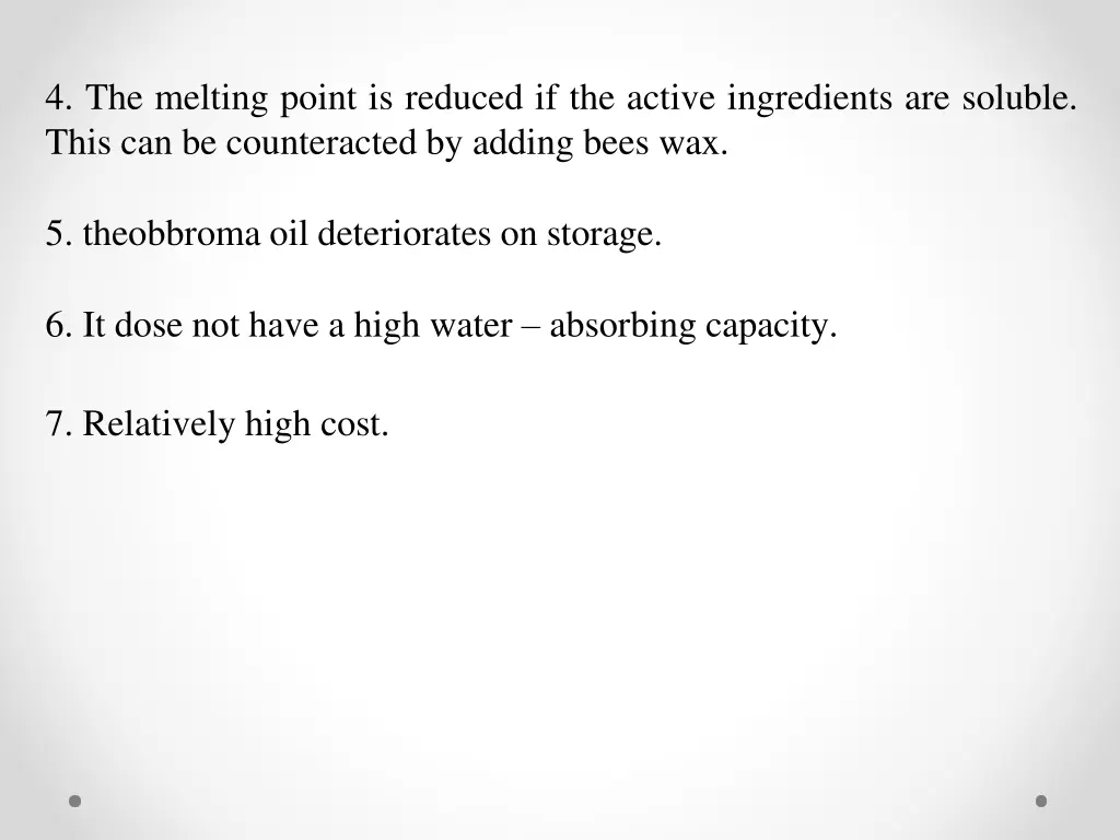 4 the melting point is reduced if the active