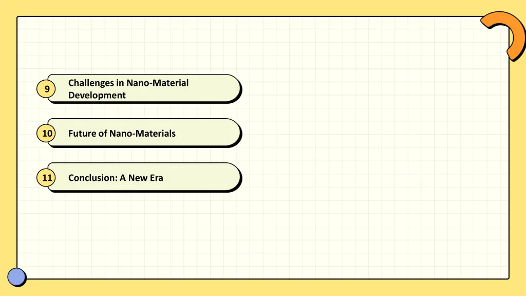 challenges in nano material development