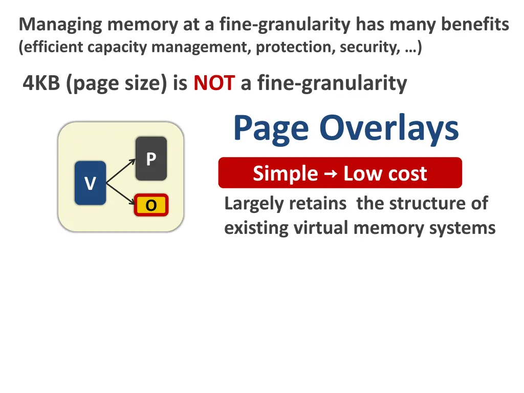 managing memory at a fine granularity has many 3