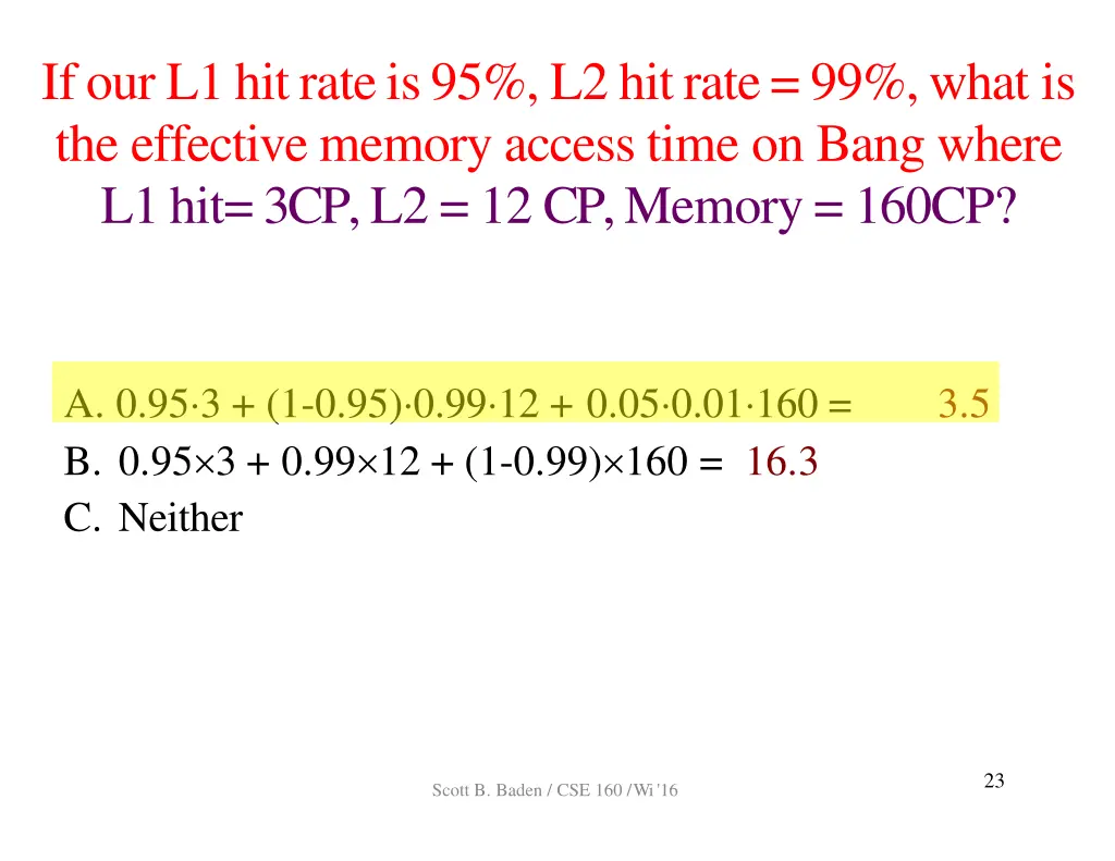 ifourl1hitrateis95 l2hitrate 99 what 1