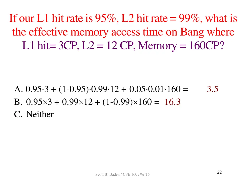 ifourl1hitrateis95 l2hitrate 99 what