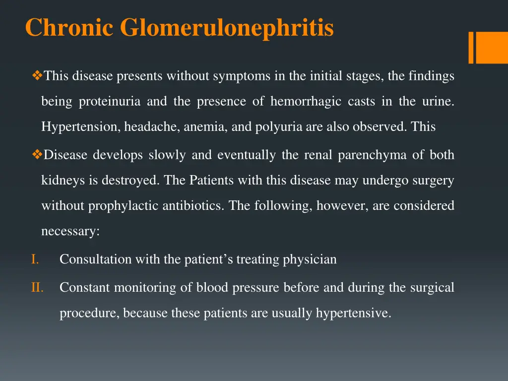 chronic glomerulonephritis