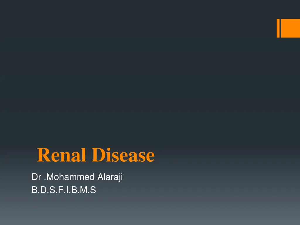 renal disease