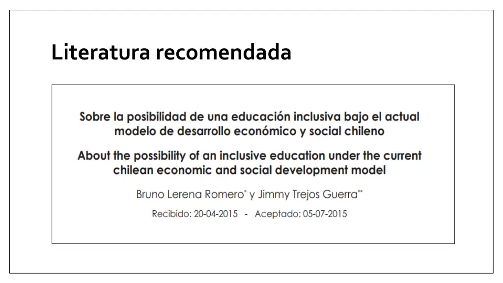 literatura recomendada