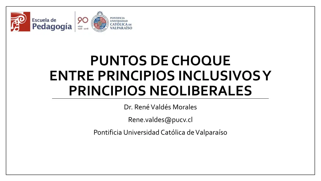 puntos de choque entre principios inclusivos