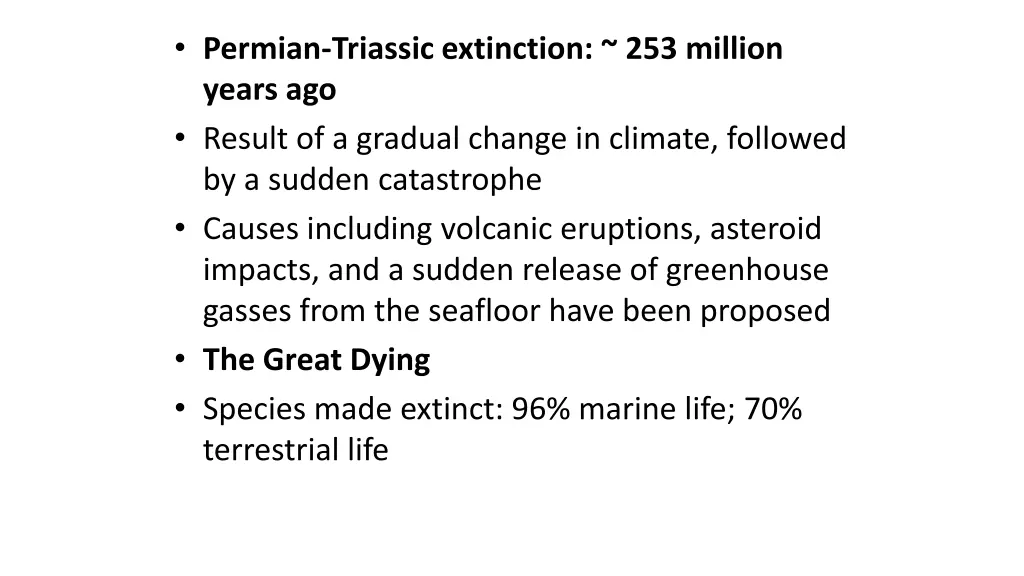 permian triassic extinction 253 million years