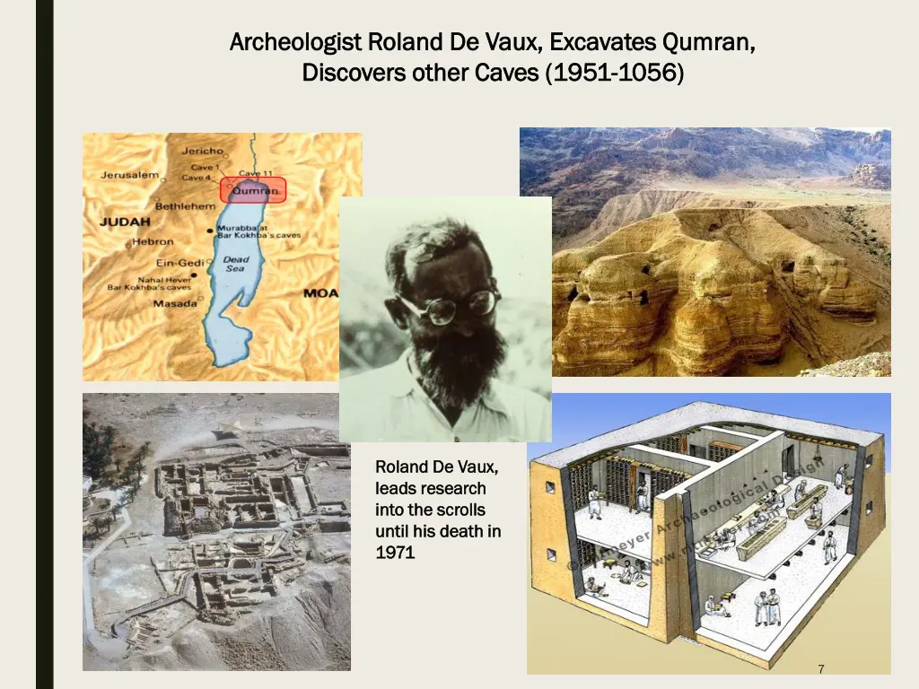 archeologist roland de vaux excavates qumran