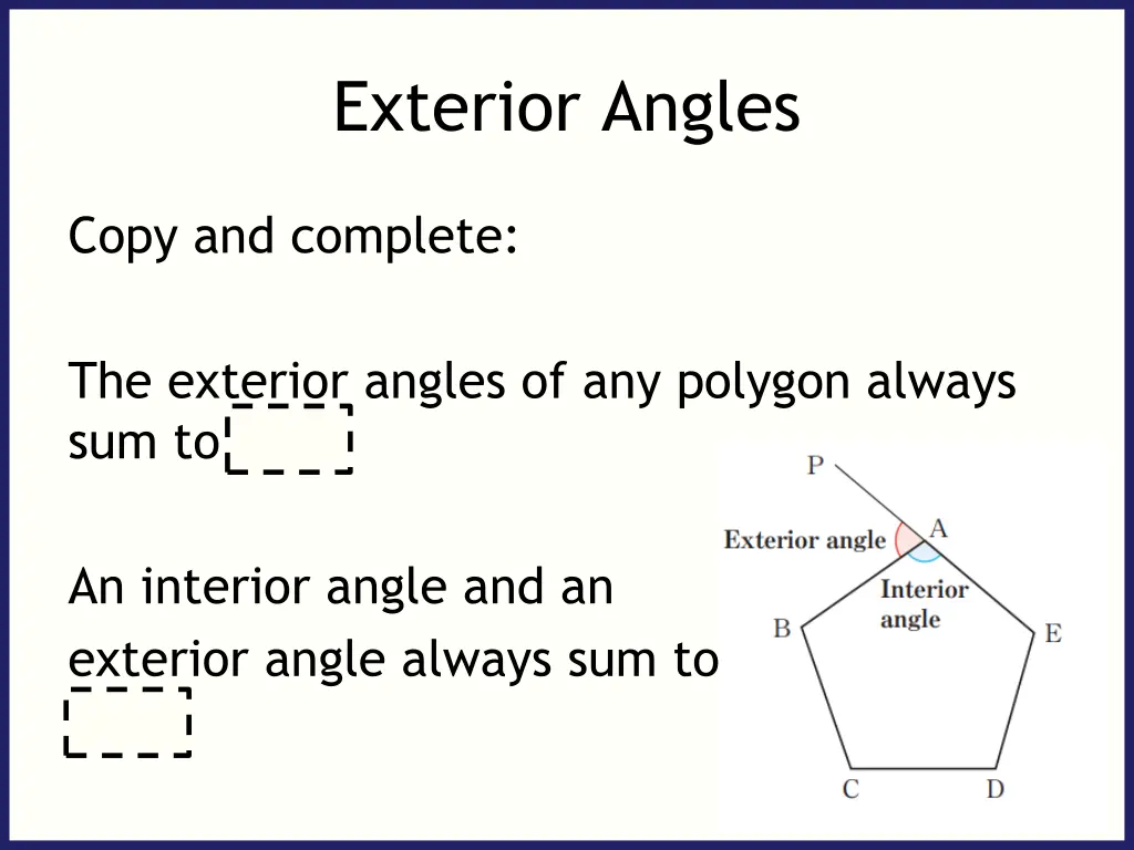 exterior angles 5