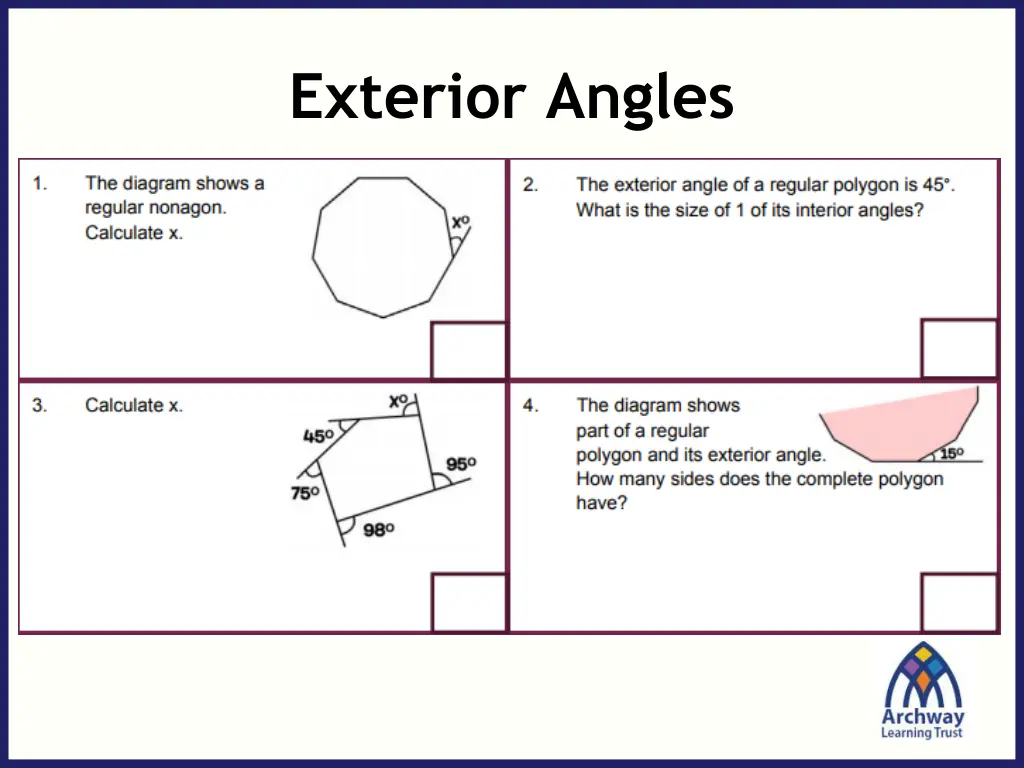 exterior angles 6