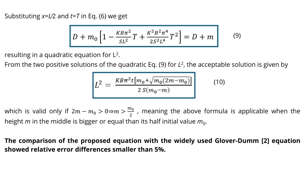 substituting x l 2 and t t in eq 6 we get