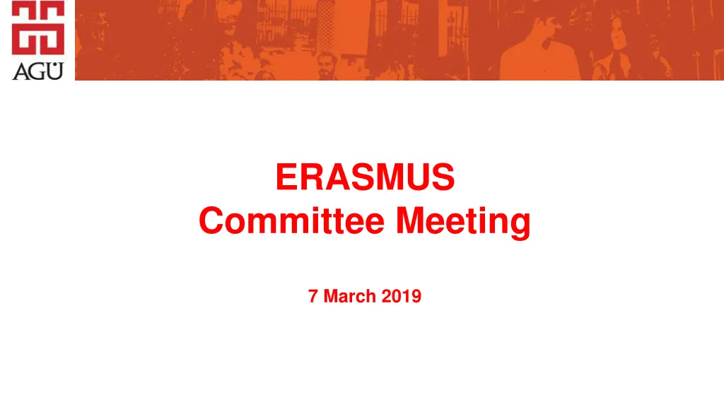 erasmus committee meeting