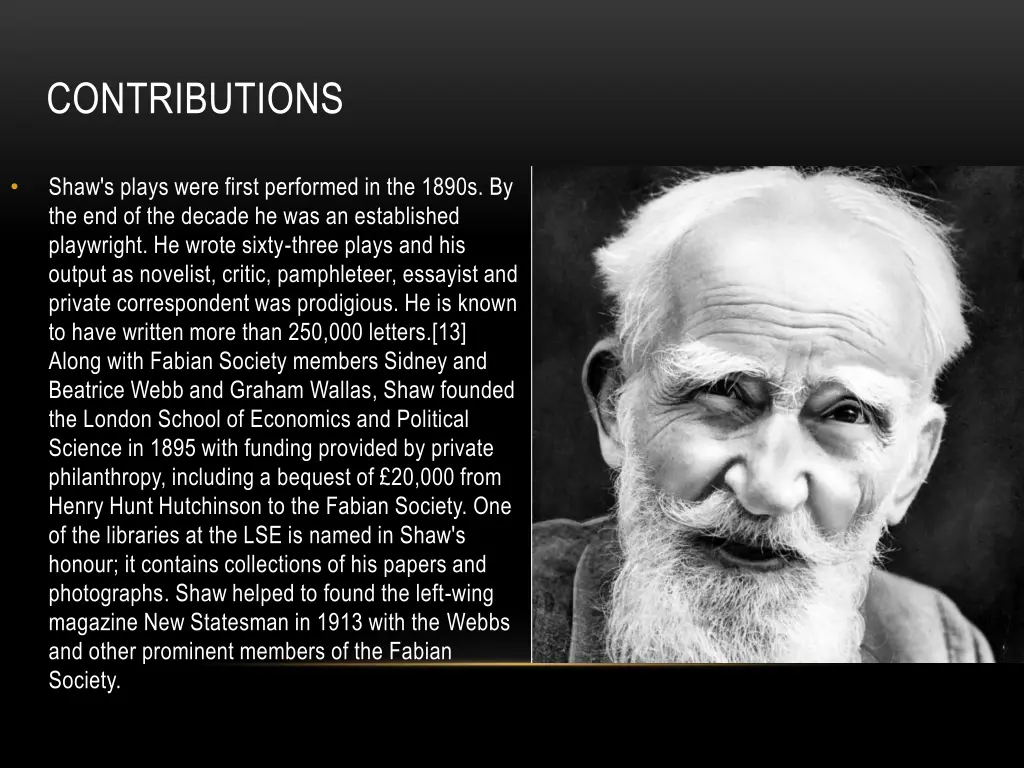 contributions