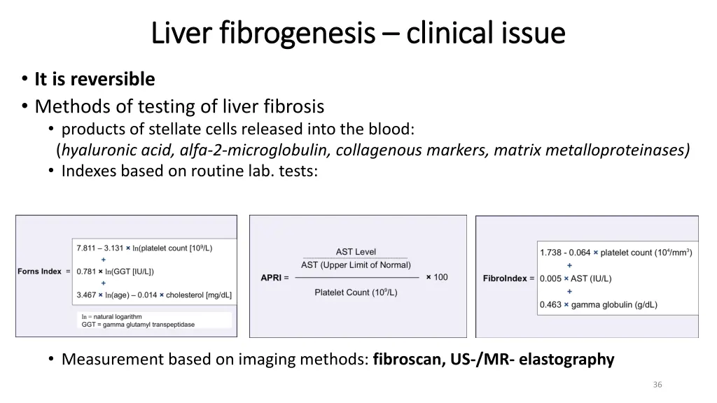 liver liver fibrogenesis fibrogenesis clinical