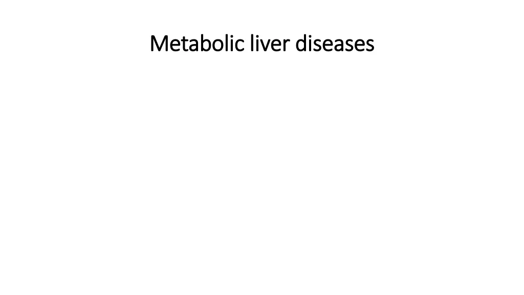 metabolic metabolic liver