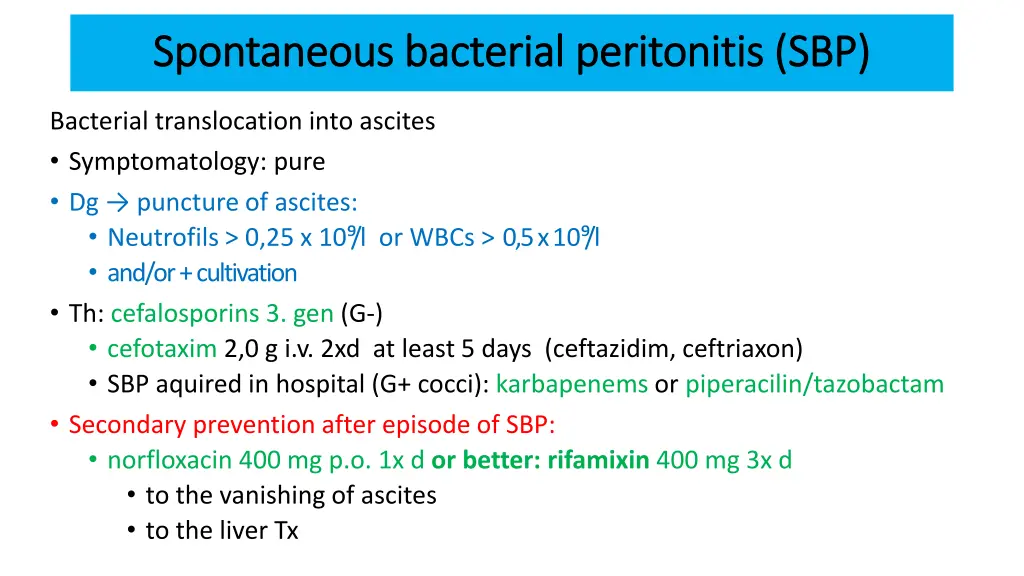 spontaneous spontaneous bacterial