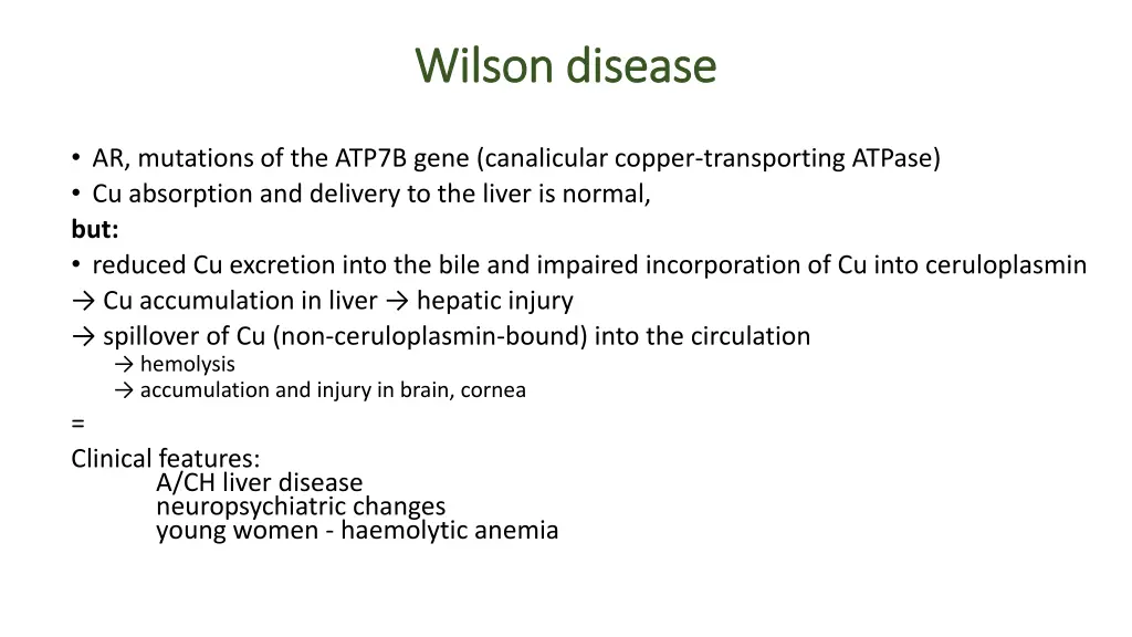 wilson wilson disease disease