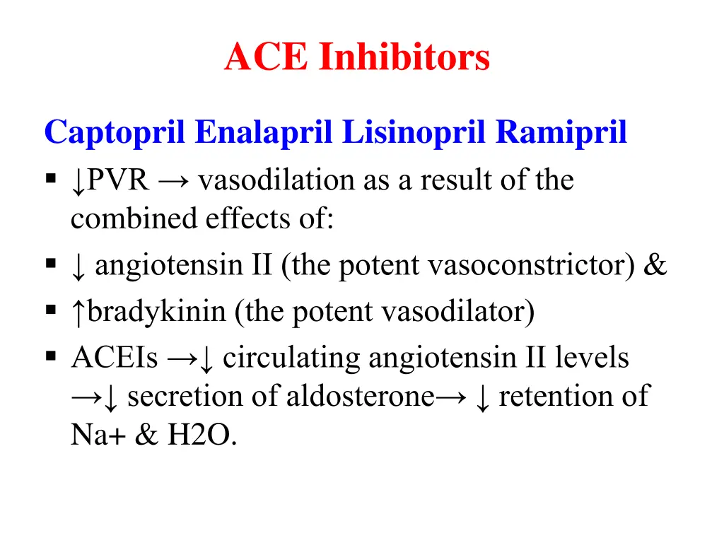 ace inhibitors