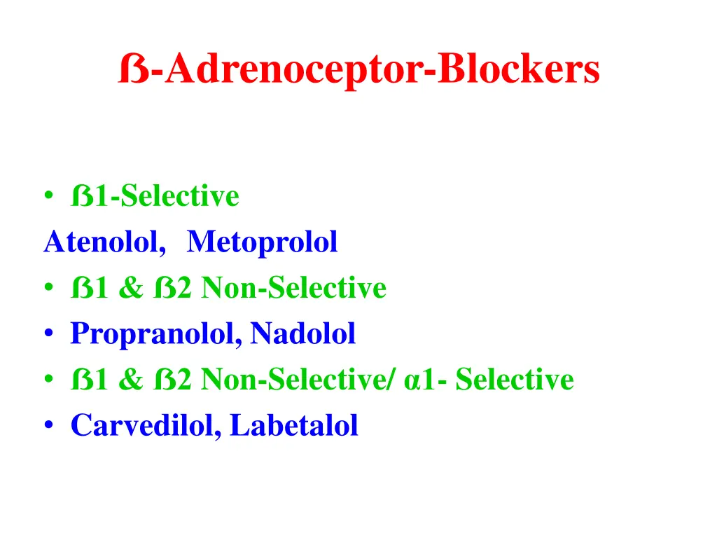 adrenoceptor blockers
