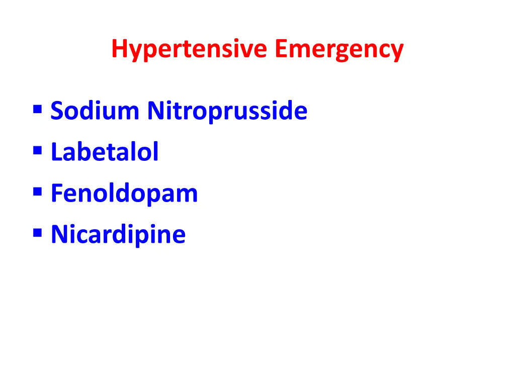 hypertensive emergency