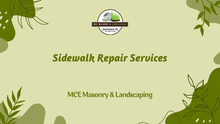 sidewalk repair services